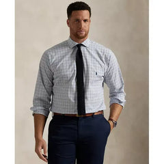 Polo Ralph Lauren Men's Big & Tall Tattersall Stretch Poplin Shirt