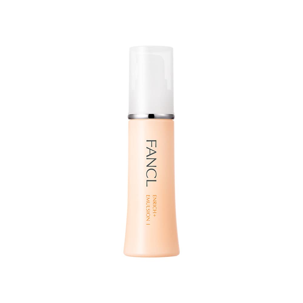 FANCL Enrich Plus Emulsion I 30ml – Anti-Aging Niacinamide Hydrating Face Moisturizer for Normal to Oily Skin, Firms, Plumps & Smooths Fine Lines, 100% Preservative free