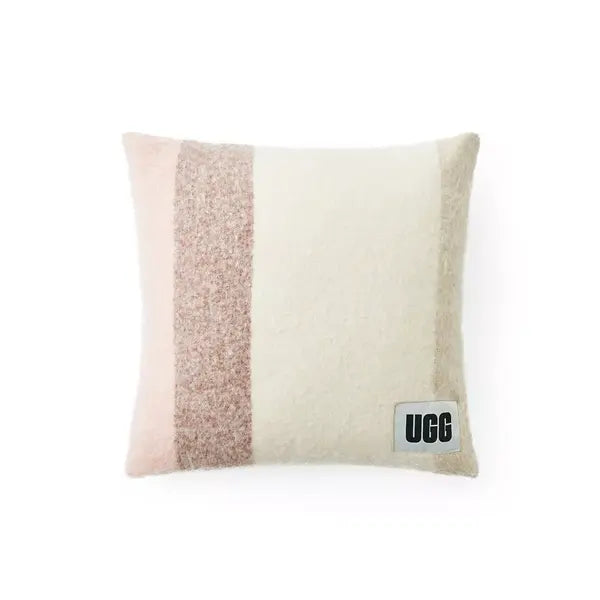 UGG® Calyx Stripe Faux Mohair Decorative Pillow, Soft and Stylish Accent for Your Home