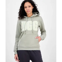 UGG Women's Rey UGGfluff Logo Hoodie, Stylish and Comfortable Pullover for Women