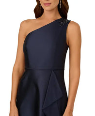 Adrianna Papell Women's Embellished One-Shoulder Sleeveless Ballgown, Perfect for Formal Events