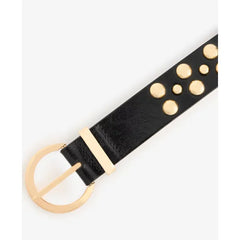 I.N.C. International Concepts Bubble Stud Faux-Leather Belt - Charcoal