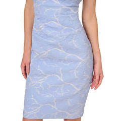 Adrianna Papell Women's Metallic Stretch Jacquard Dress, Perfect for Sophisticated Events