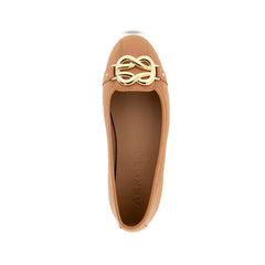 Aerosoles Womens Big Bet Round Toe Ballet Flats, Comfortable Stylish Everyday Shoes, Natural Faux Leather