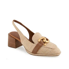 Aerosoles Womens Allure Almond Toe Slingback Heels Stylish Comfortable Footwear