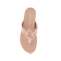 Aerosoles Womens Fallon Round Toe Thong Sandals Lightweight Everyday Comfort
