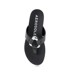 Aerosoles Womens Fallon Round Toe Thong Sandals Lightweight Everyday Comfort