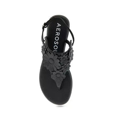 Aerosoles Women's Connie Round Toe Flat Sandals for Easy Everyday Wear