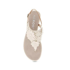 Aerosoles Women's Connie Round Toe Flat Sandals for Easy Everyday Wear