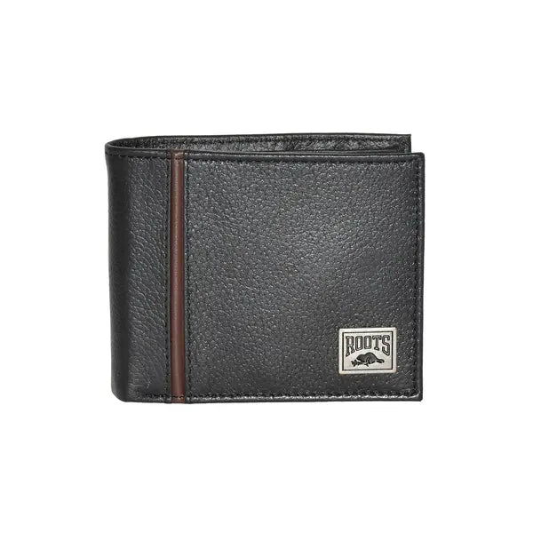 Roots Men Slim Wallet with Top Flapb