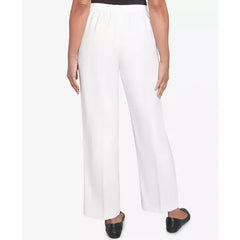 Alfred Dunner Petite Estate of Mind Estate Pull-On Short Length Pants, Oyster