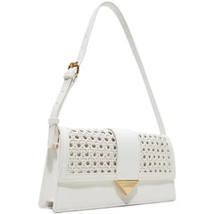ALDO Zenithpurse Medium Shoulder Bag, Stylish Functional Womens Handbag for Casual Wear, Open White