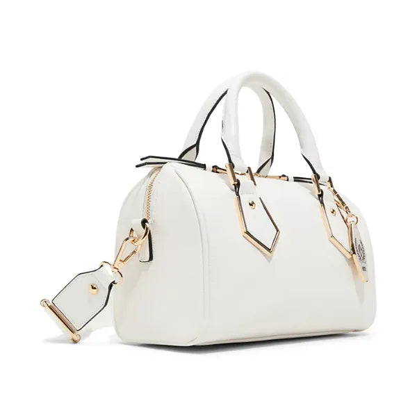 ALDO Guinevereex Medium Barrel Handbags, Stylish Everyday Purse, White