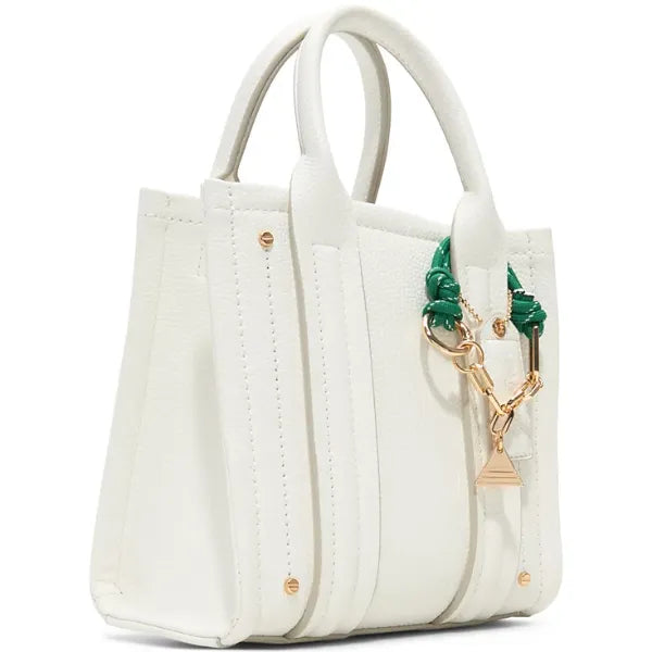 ALDO Adorie Small Satchel Bag, Chic Compact Handbag for Women, Other White
