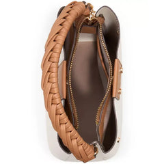 ALDO Rebekia Medium Bucket Bag, Trendy and Spacious Handbag , Beige Overflow