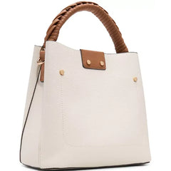 ALDO Rebekia Medium Bucket Bag, Trendy and Spacious Handbag , Beige Overflow