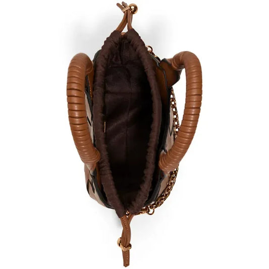 ALDO Royffe Small Bucket Bag, Stylish Compact Handbag for Women, Cognac