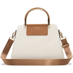 ALDO Sloana Small Satchel Bag, Chic and Compact Handbag for Everyday Style , Beige Overflow