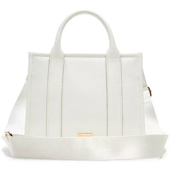 ALDO Princesstote Small Satchel Bag, Elegant and Compact Handbag for Stylish Everyday Use, White