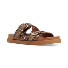 ALDO Womens Bohochic Buckle Footbed Sandals, Comfortable and Stylish Sandals ,Brown