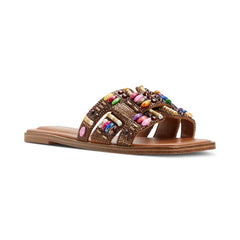 ALDO Women's Eleny Embellished Slide Flat Sandals, Chic Comfortable Stylish Flats