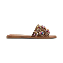 ALDO Women's Eleny Embellished Slide Flat Sandals, Chic Comfortable Stylish Flats