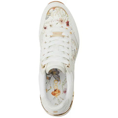 ALDO Women's Iconistep Lace-Up Wedge Jogger Sneakers, Stylish and Comfortable Elevated Sneakers, Ivory Multi