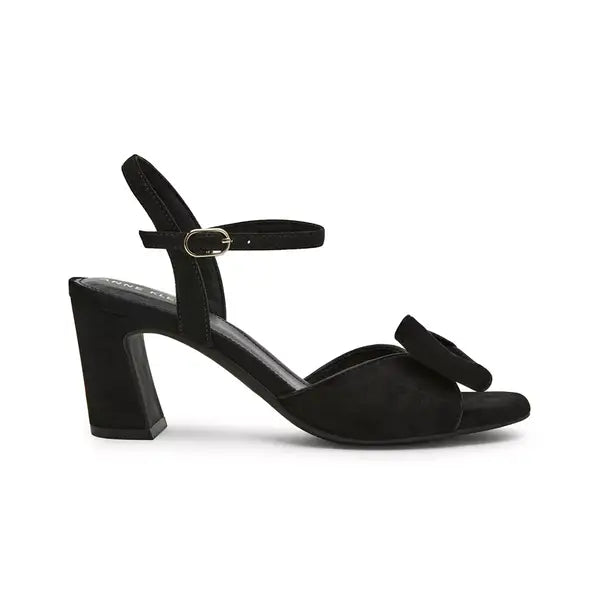 Anne Klein Womens Rosy Bow Block Heel Dress Sandals, Elegant and Comfortable Heels