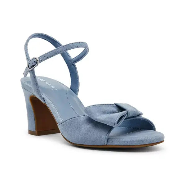 Anne Klein Womens Rosy Bow Block Heel Dress Sandals, Elegant and Comfortable Heels
