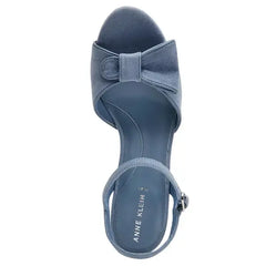 Anne Klein Womens Rosy Bow Block Heel Dress Sandals, Elegant and Comfortable Heels