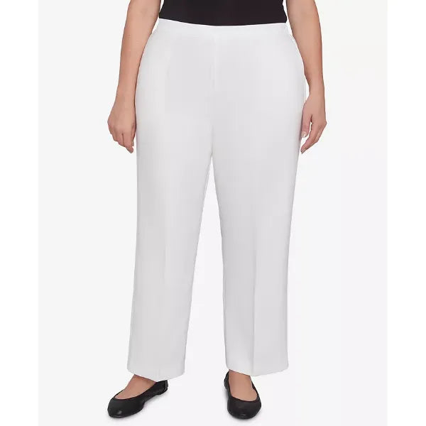 Alfred Dunner Plus Size Estate of Mind Estate Pull On Short Length Pants