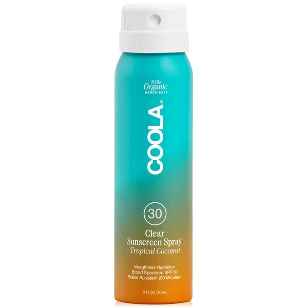 COOLA Clear Sunscreen Spray SPF 30 - Tropical Coconut, 2 oz.