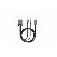 Mowsil VGA to HDMI Cable with Audio, FHD 60Hz, DisplayPort to VGA Cable (2 Meter)