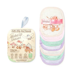 MakeUp Eraser 7-Pc Hello Kitty Glamping Makeup Removing Cloth Set