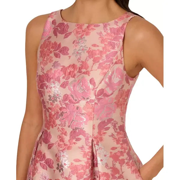 Adrianna Papell Women's Floral Jacquard Fit and Flare Dress for Elegan –  DiscountStore