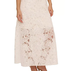 Adrianna Papell Women's Sequined Lace Gown, Perfect for Glamorous Events, Ivory