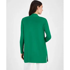 Anne Klein Womens Napa Fine Rib Pocket Cardigan, Cozy Stylish Layer for Casual or Office Wear