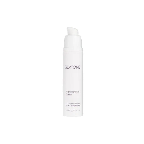 Glytone Night Cream | Improve Skin Elasticity with 5.5 FAV Glycolic Acid & Retinaldehyde | Fragrance Free Face Moisturizer for Women | 1.6 oz
