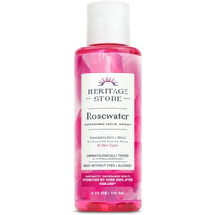 Heritage Store Rosewater 4 oz ( Multi-Pack)