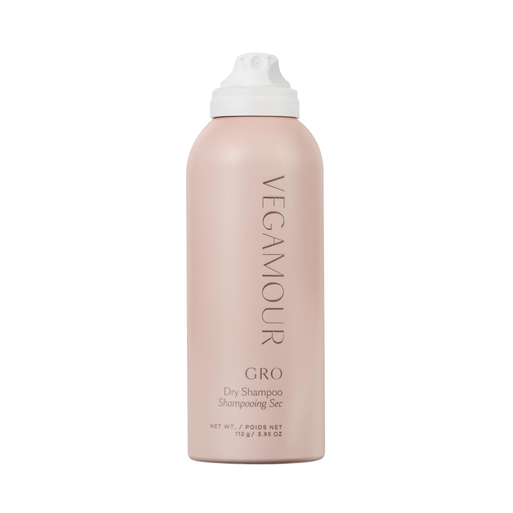 VEGAMOUR GRO Dry Shampoo, Volumizing Dry Shampoo Spray Formulated Without Benzene, Supports Thicker Fuller Looking Hair, Natural Citrus Scent (3.95 oz)