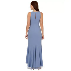 Adrianna Papell Women's Sleeveless Ruffled High Low Gown for Elegant and Dramatic Evening Style