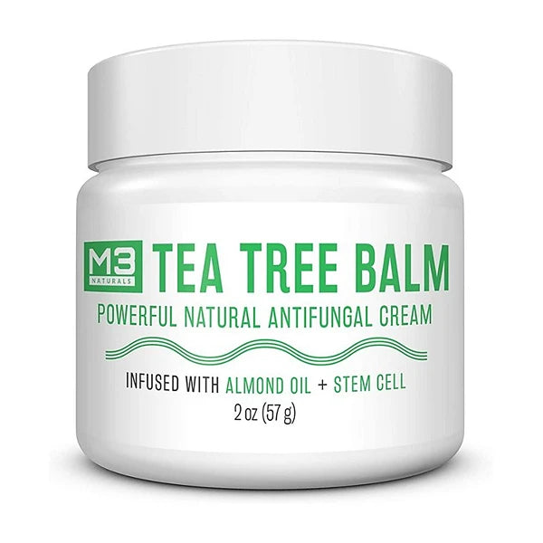M3 Naturals Natural Tea Tree Balm Infused with Almond Oil and Stem Cell | 2oz