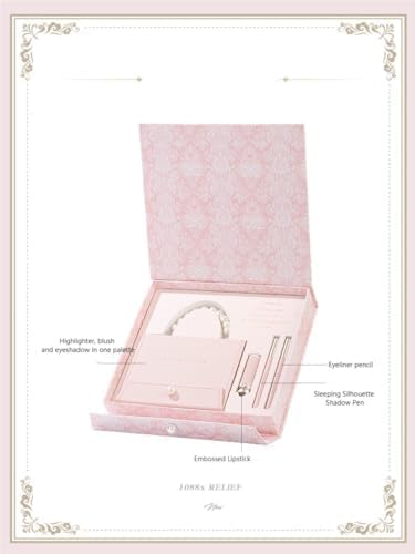 Colorrose Valentine's Day Limited Edition Makeup Gift Set - Eyeshadow, Blush, Highlighter, Lipstick - All-in-One Beauty Kit