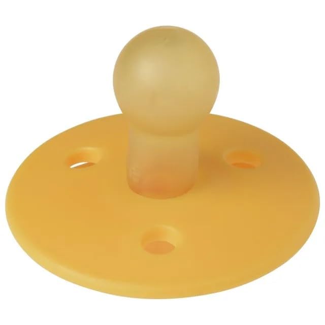 Mininor - Round Pacifier Latex 0M - Sunflower