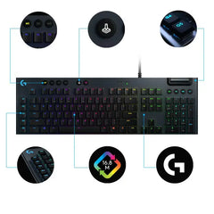 Logitech G815 Mechanical Gaming Keyboard (920-008992) - Black