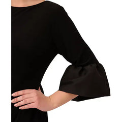 Adrianna Papell Womens Gathered Waist Bell Sleeve Dress, Elegant Daytime or Special Occasion Outfit