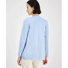 Anne Klein Womens Newport Kissing Front Cardigan, Lightweight Elegant Layering Sweater