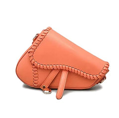 PURFANREE Women Trendy Saddle Shoulder Bag Clutch Purse Underarm Handbag Satchel HandBag Crossbody Bag - Orange
