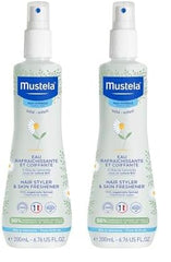 Mustela Baby Hair and Skin Conditioner - With Natural Avocado Water and Chamomile - Vegan and Hypoallergenic - 200ml (Pack of 2)