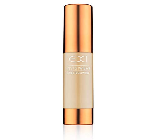 EX1 Invisiwear Liquid Foundation in Shade 4.0 - for Asian Olive Skin Tone with Yellow Undertones